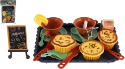 Kinder-theeservies met dienblad van kunststof