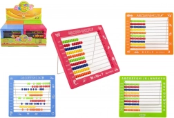 Kinderrekenrek met 100 kralen, kunststof 19 × 16 cm