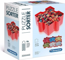 Clementoni sorteerset voor puzzels – set van 6 vakken