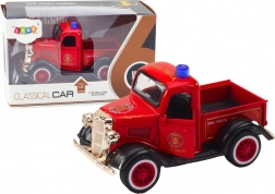 Klassieke brandweerauto 1:36 met aandrijving, lichten en geluiden rood