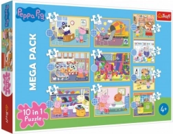 Puzzel 10v1 Peppa Pig