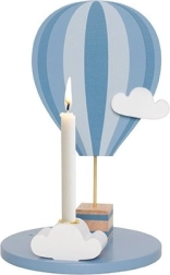 Jabadabado kaarshouder heteluchtballon blauw