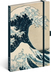 Notitieboek NOTIQUE Katsushika Hokusai 13 × 21 cm, dotted