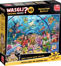 Jumbo puzzel Wasgij avonturen in het aquarium 1000 stukjes