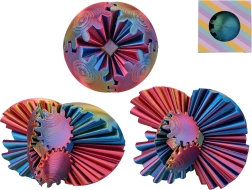 Antistress-transformatiebreinbreker van 3D-print, 3-in-1, 6 cm - 1 stuk
