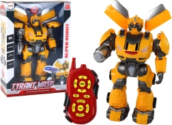 Grote op afstand bestuurbare robot – geel, geluid en licht