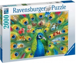 Puzzel 2000 stukjes pauwlandschap RAVENSBURGER