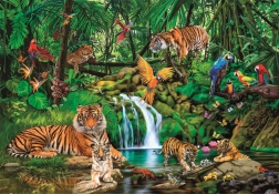 Puzzel Jungletoevluchtsoord 300 stukjes CLEMENTONI