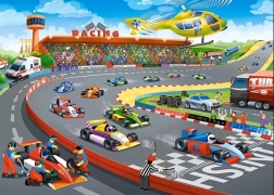 Puzzel met 120 stukjes – FORMULA RACING
