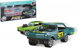 Set van 8 metalen autootjes 7,5 cm