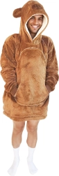 Warme hoodie-deken met capuchon capibara COZY NOXXIEZ voor tieners en volwassenen
