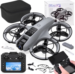 Drone met camera op afstandsbediening met LCD-controller