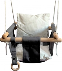 Kinder textiele schommel zwart-wit 2Kids Toys