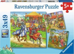 Ravensburger puzzel riddertoernooi 3×49 stukjes