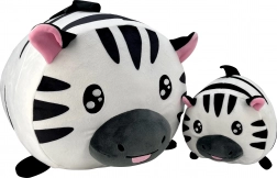 Pluchen zebra mama en jong 20 en 40 cm – zacht set voor kinderen vanaf 0 maanden