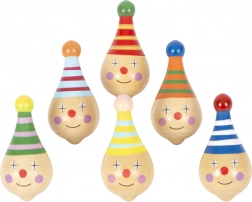 Houten tol met clownmotief SMALL FOOT