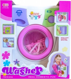 wasmachine voor poppen met afvoerslang