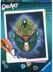 creart pixie cold: mystieke hert schilderen op nummer 24 × 30 cm