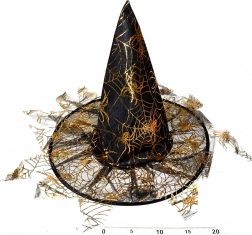 Toverhoed met franjes 35 × 37,5 cm