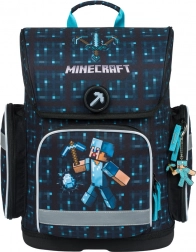 Školní aktovka Baagl Ergo Minecraft Blue Axe