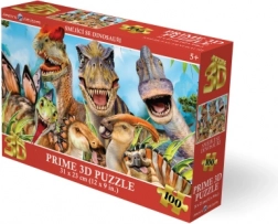 3D-puzzel Lachende dinosaurussen, 100 stukjes