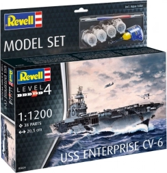 Revell Model Set USS ENTERPRISE CV-6 1:1200 – plastic model van een vliegdekschip