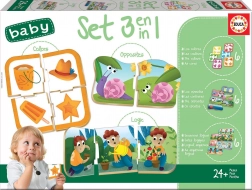Educa Kinderpuzzelset: Kleuren, Sequentie en Tegenstellingen 3in1