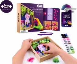 Modelleerset Klein wereldje in lijst – vleermuis 21 × 21 cm