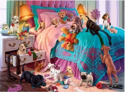 Puzzel Stoute puppy’s 1000 stukjes