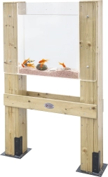 Classic World educatieve set voor het observeren van vissen en planten – houten dubbelzijdig bord