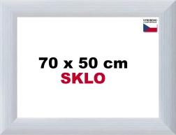 Aluminium lijst voor puzzels 70 × 50 cm, zilverkleurig