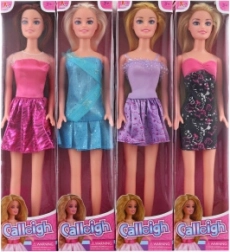 Gekarticuleerde pop 29 cm met lang haar