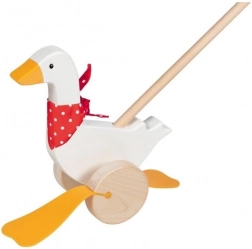 Houten duw-gans Berta