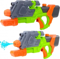 Waterpistool met mechanische pomp 50 cm – groen-oranje