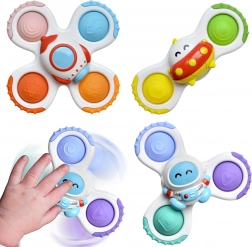 Woopie set van kinderspinners - Raket, Alien, Ufo