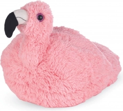 Cozy Noxxiez flamingo – verwarmende pluchen voetwarmer
