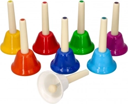 Set van 8 handklokken