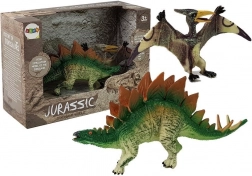 Speelgoedsset Dinosaurus Stegosaurus en Pteranodon