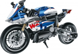 Bouwpakket blauwe motorfiets