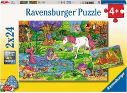 Ravensburger puzzel Magisch bos 2x24 stukken