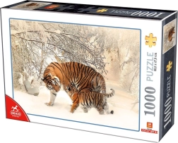 Puzzel tijger met jong 1000 stukjes