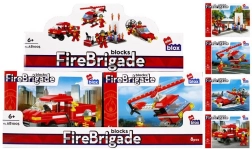 Bouwset brandweer met minifiguur – 4 soorten