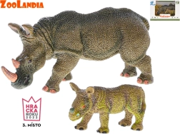 Zoolandia neushoorn met jong – figuurset