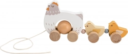 VIGA PolarB Houten Kip met Kuikentjes om te Trekken