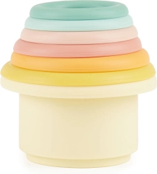 Bieco siliconen stapelbekers Tropical Vibes - 7 stuks