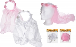 Carnavalsdiadeem met sluier