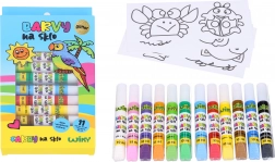 Glitterverf voor glas 11+1, 10 ml