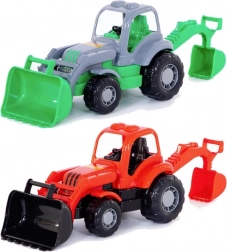 Kunststof tractor-graafmachine 28 cm