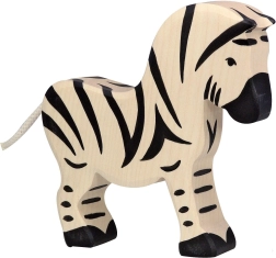 Houten zebrafiguur Holztiger - 1 stuk