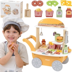 Viga houten hamburgerkraam